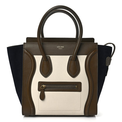 Celine Velluto Smooth Calfskin Suede Micro Tri-Color Luggage 1 of 9