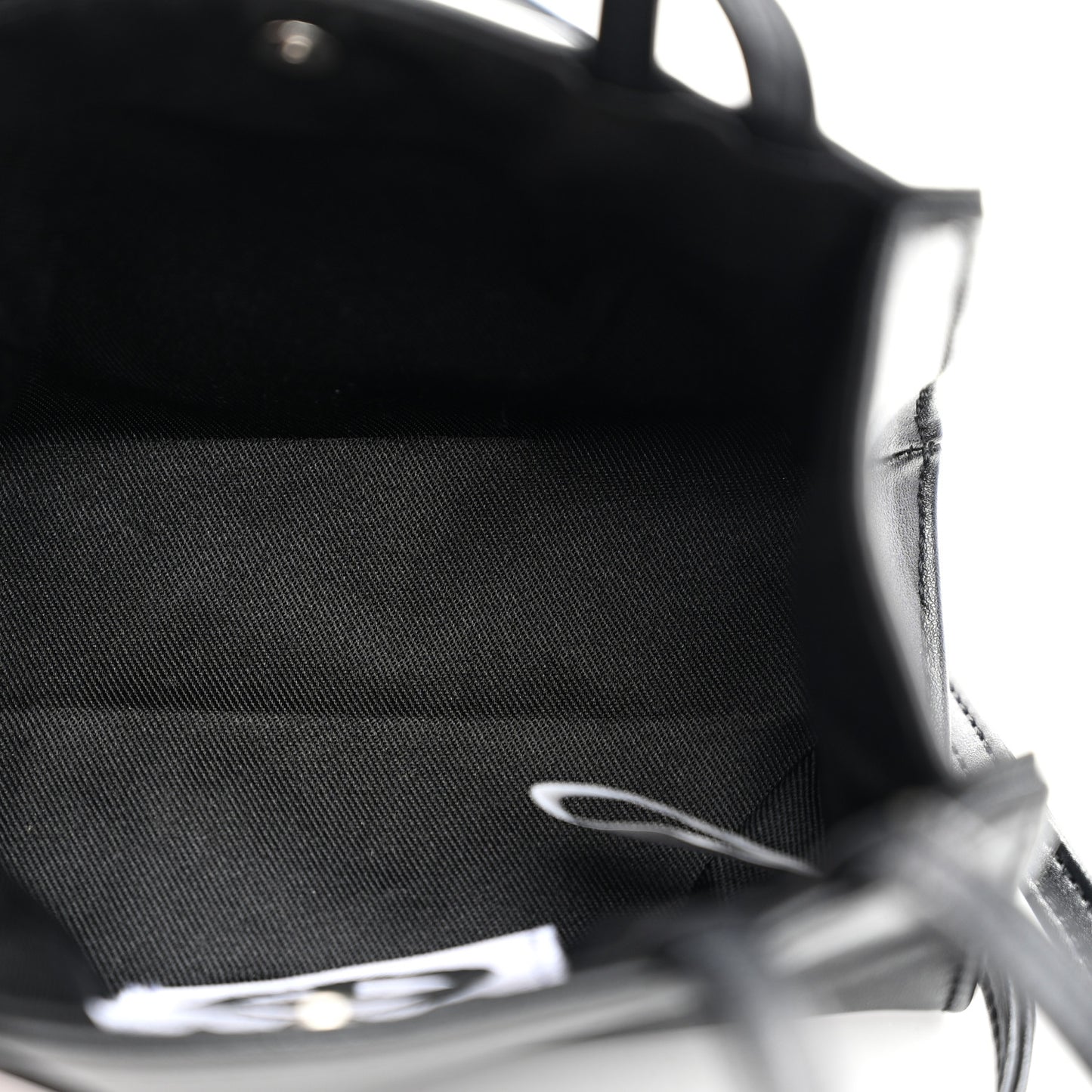 Vegan Leather Small Shopping Bag Black