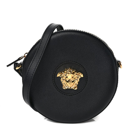 Versace Calfskin La Medusa Round Camera Bag Black 1 of 8