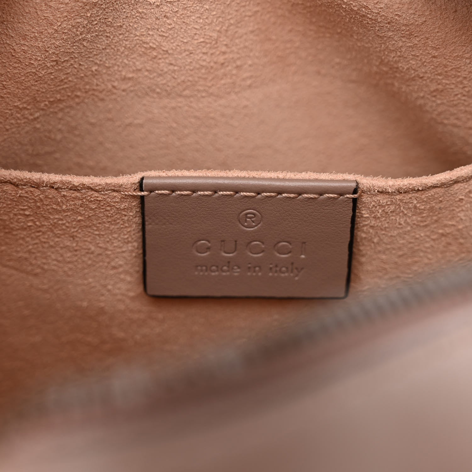 Gucci Calfskin Matelasse Small GG Marmont Chain Shoulder Bag Porcelain Rose 6 of 11