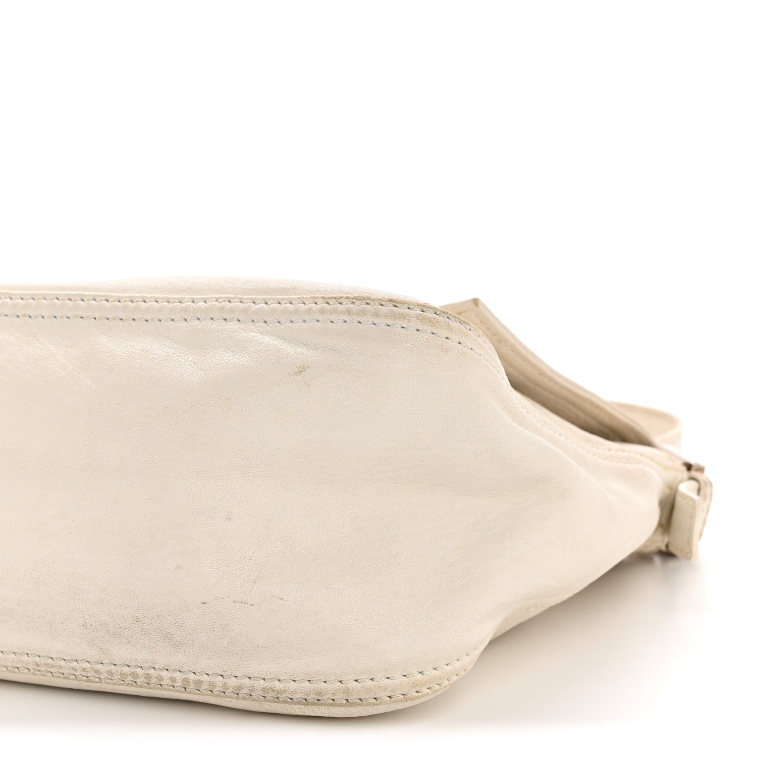 Fendi Nappa Elefante Big Forever Mama Baguette White 10 of 14
