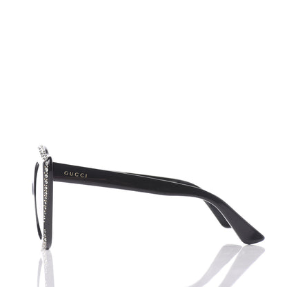 Gucci Crystal Cat Eye GG0118S Sunglasses Black 3 of 8