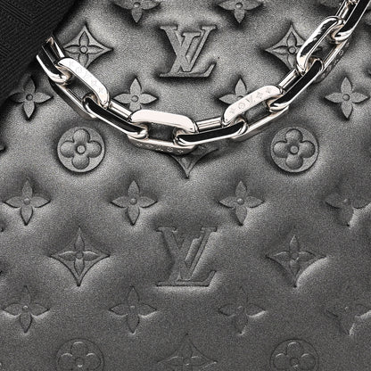 Louis Vuitton Lambskin Embossed Monogram Coussin PM Anthracite 7 of 9