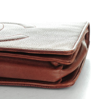 Chanel Caviar Timeless CC Wallet On Chain WOC Dark Brown 8 of 9