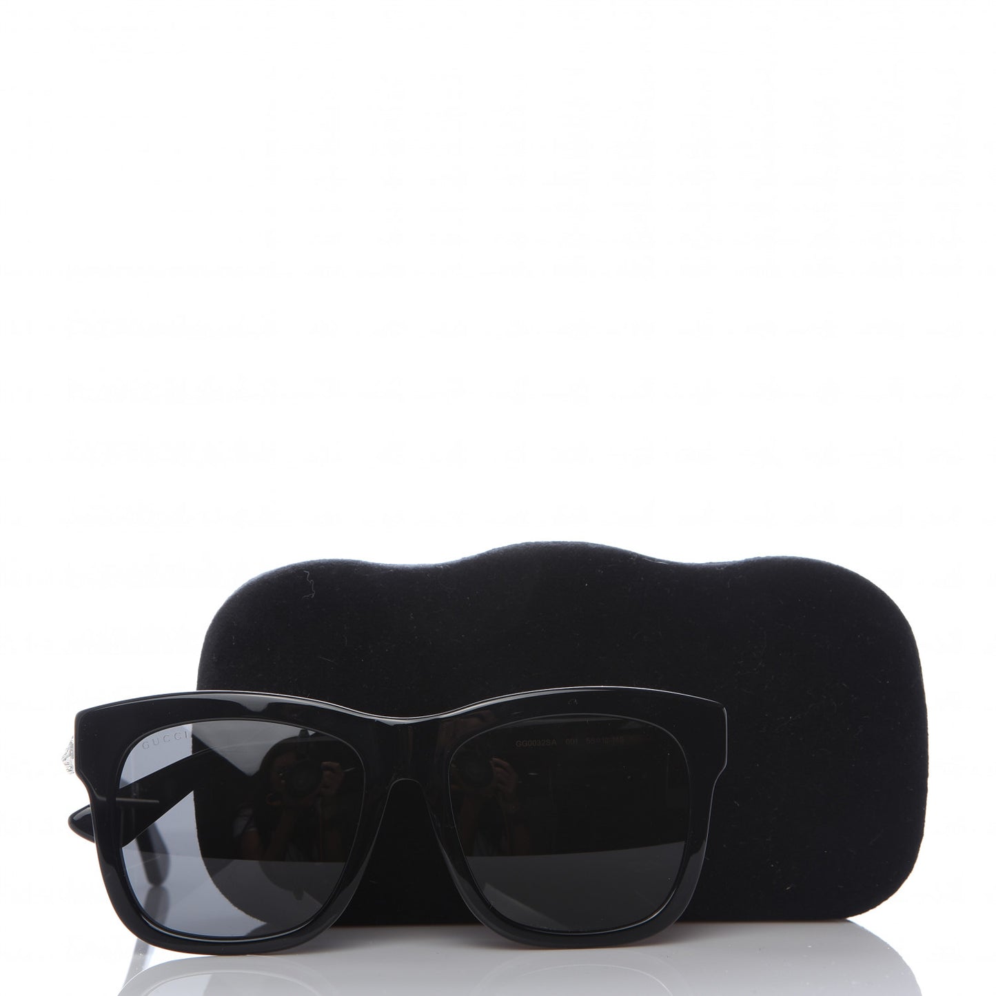 Acetate Square Frame Sunglasses GG0032S Black