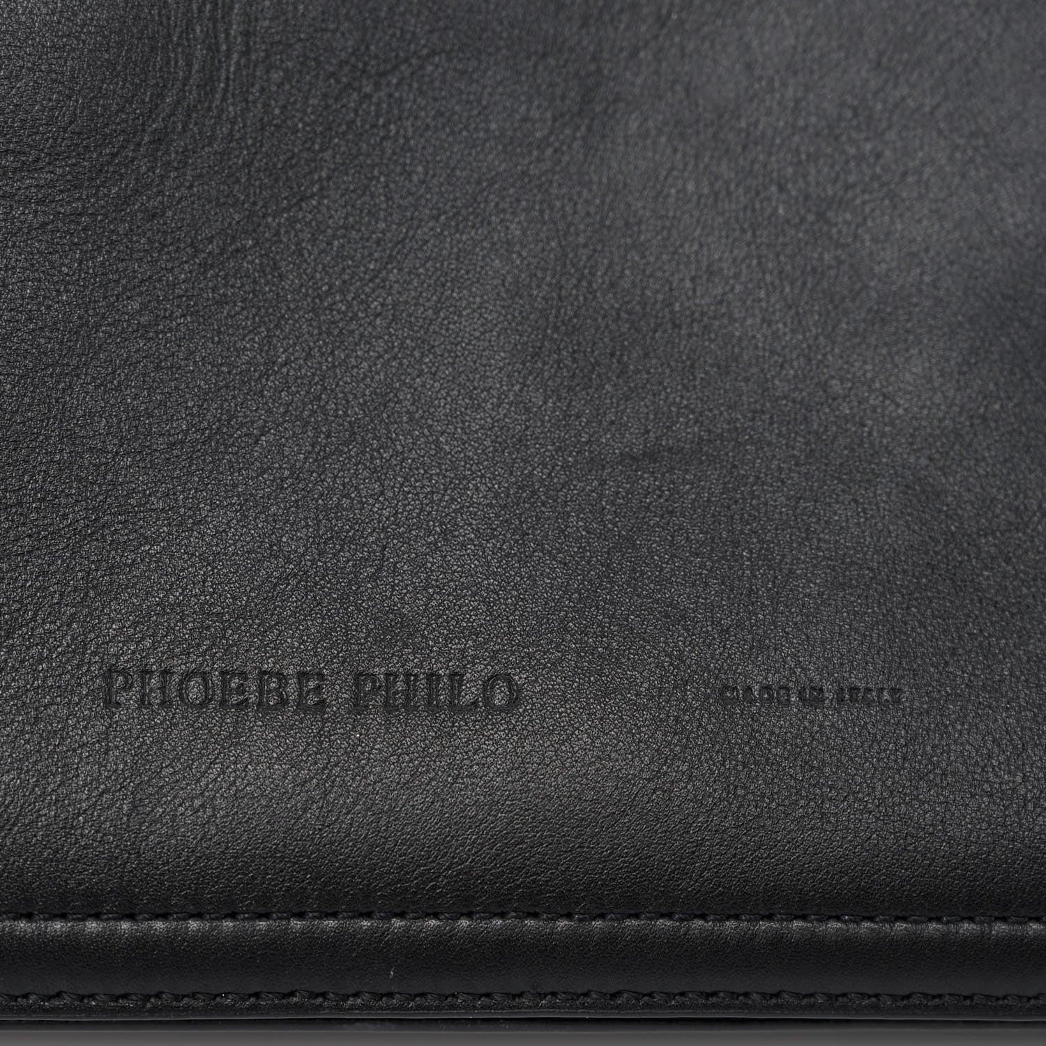 Phoebe Philo Calfskin Gig Bag Black 8 of 13