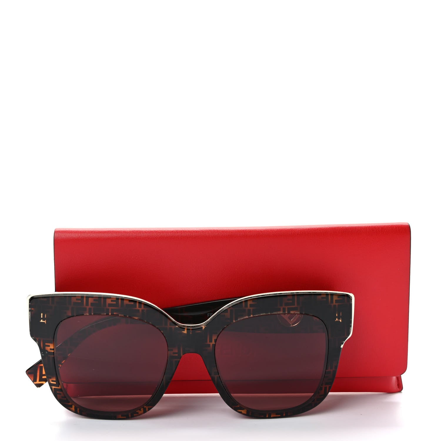 Fendi Acetate F is Fendi FF Sunglasses 0359/S Tortoise Camouflage 7 of 7