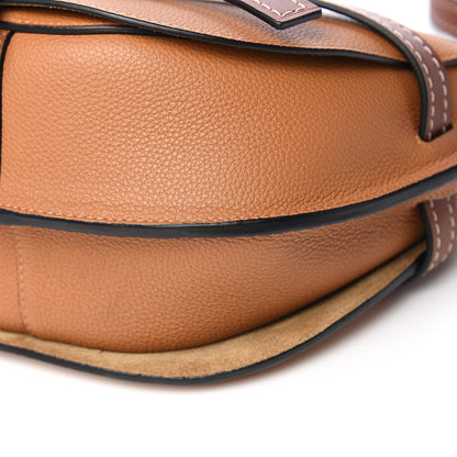 Loewe Grained Calfskin Small Gate Crossbody Bag Caramel Pecan 7 of 8