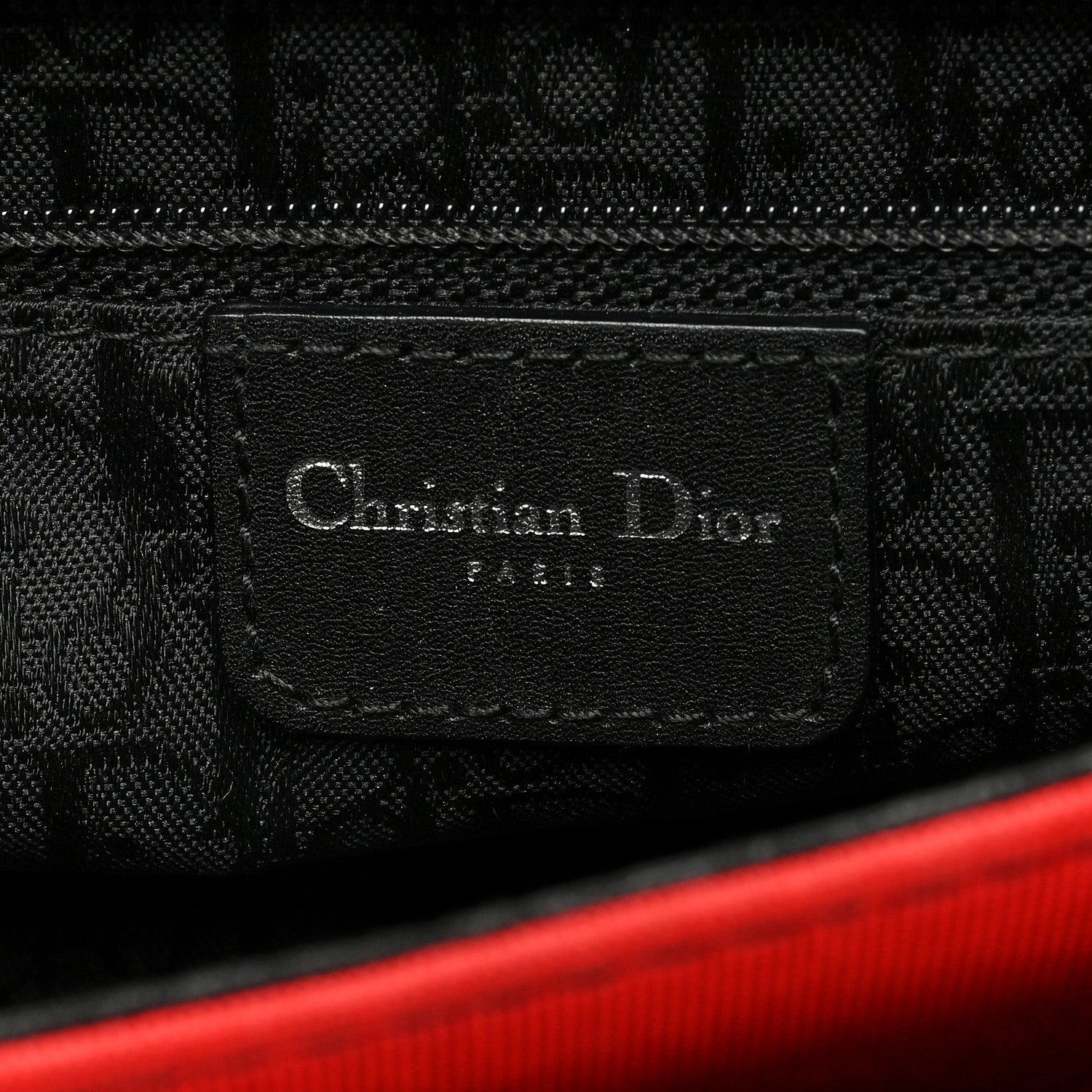 Christian Dior Silk Jersey Crystal Hardcore Clutch Red 7 of 13