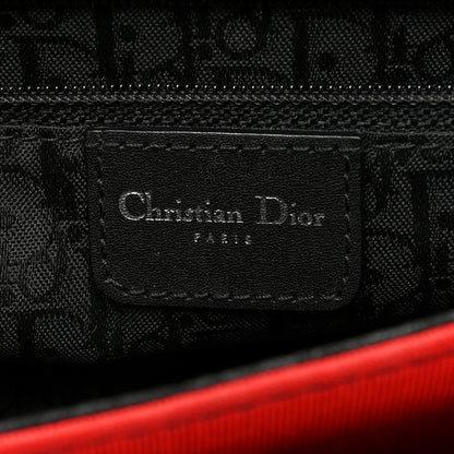 Christian Dior Silk Jersey Crystal Hardcore Clutch Red 7 of 13