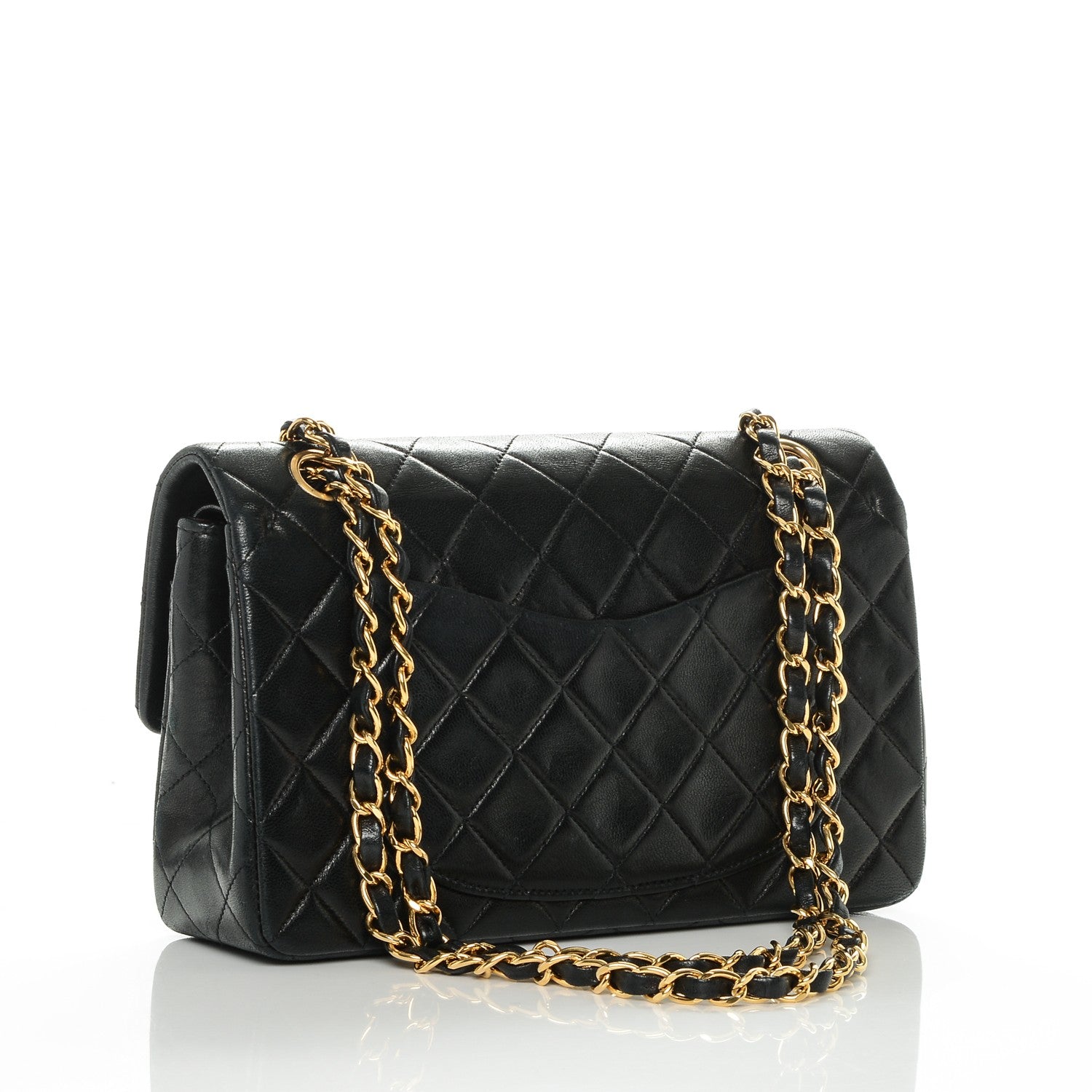 Chanel Lambskin Quilted Small Double Flap Black 3 of 6