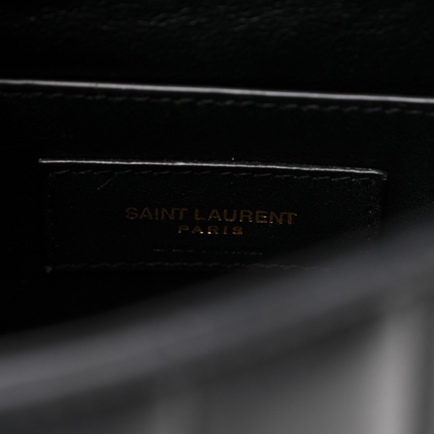 Saint Laurent Lambskin Matelasse Monogram Medium Vicky Chain Bag Black 6 of 9