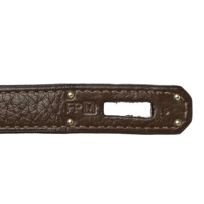 Hermes Taurillon Clemence Birkin 40 Cafe 7 of 10