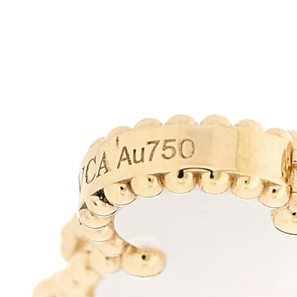 Van Cleef & Arpels 18K Yellow Gold Mother of Pearl 5 Motifs Vintage Alhambra Bracelet 4 of 6