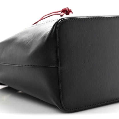 Fendi Vitello Grace F is Fendi Stamp Patch Perforated Small Mon Tresor Bucket Bag Black 8 of 9