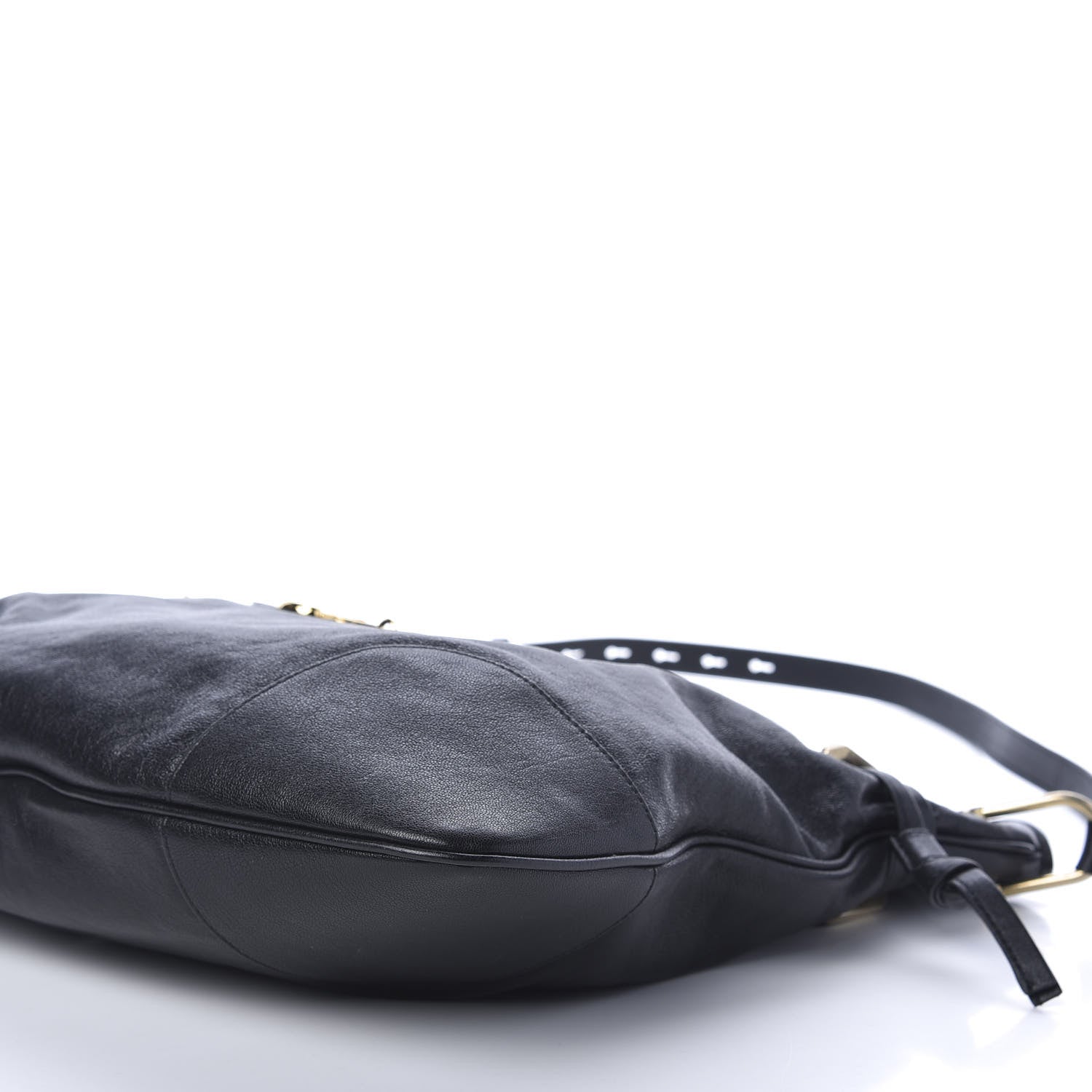 Gucci Sakai Calfskin Horsebit 1955 Cinch Top Messenger Bag Black 10 of 12