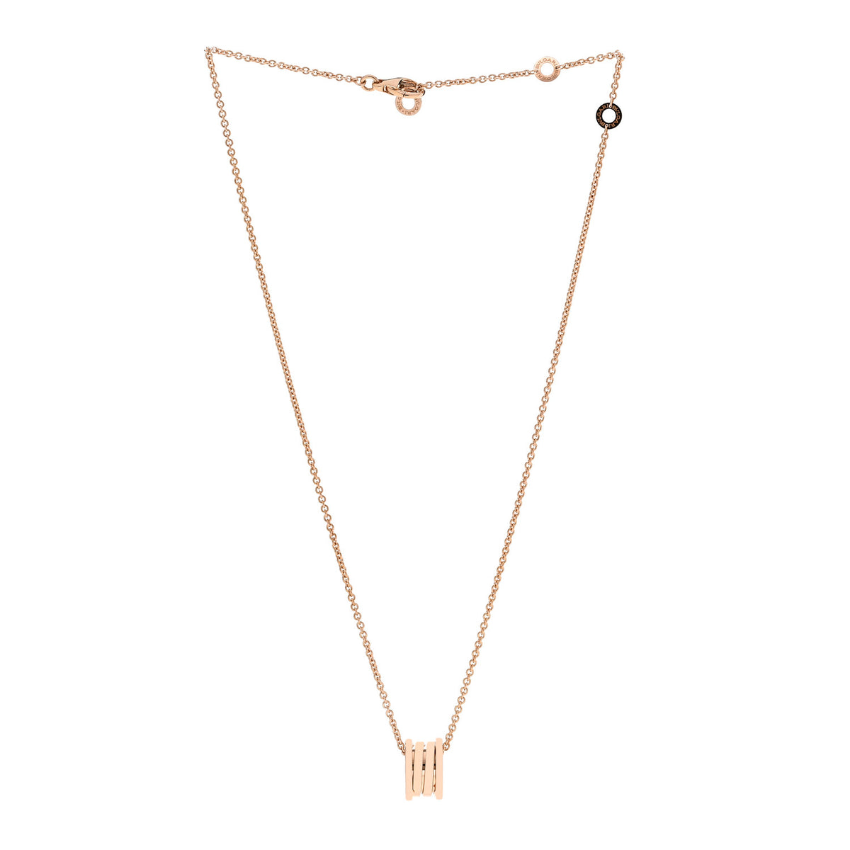 Bulgari 18K Rose Gold B.Zero1 Pendant Necklace 3 of 5