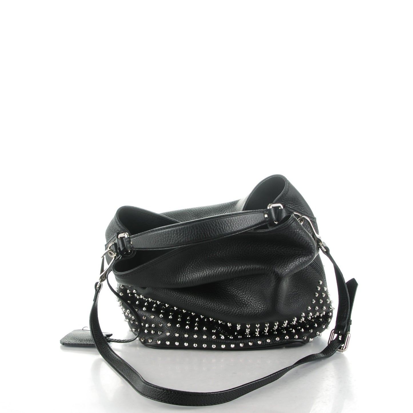Calfskin Studded Medium Susanna Hobo Black