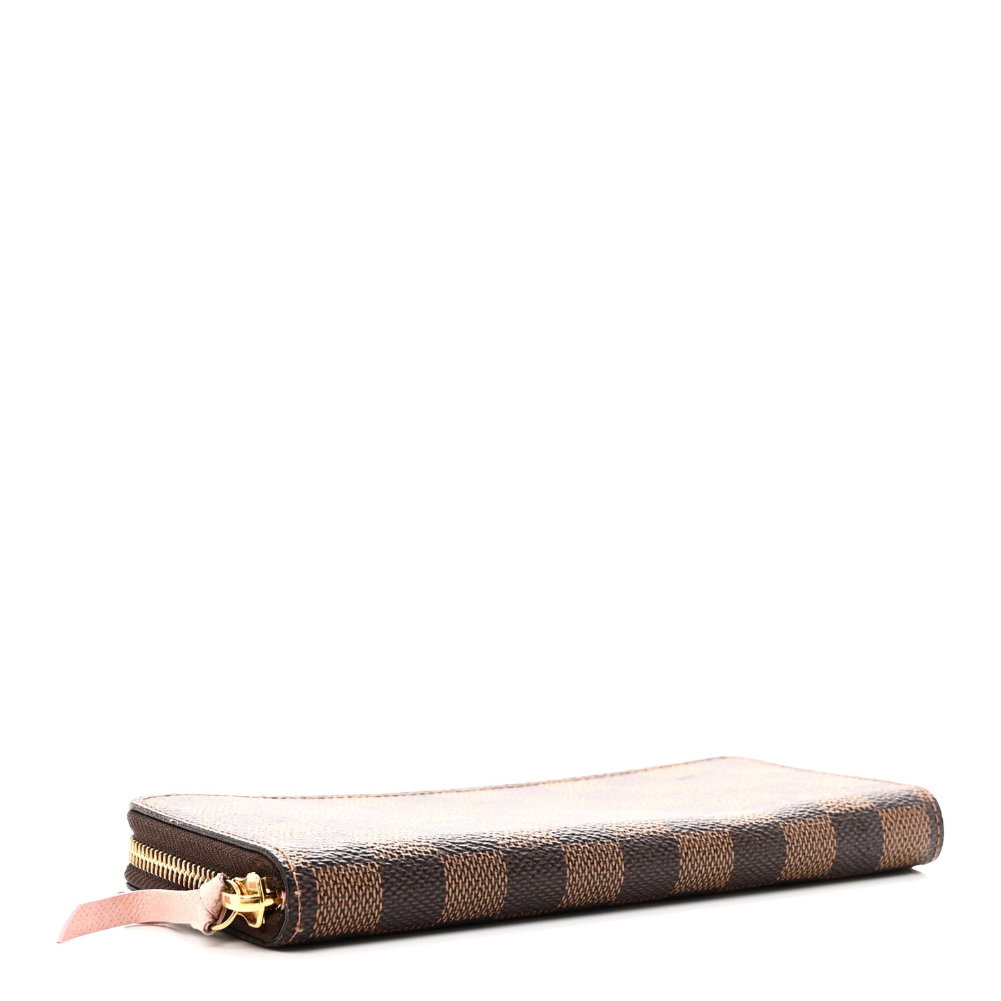 Damier Ebene Clemence Wallet Rose Ballerine