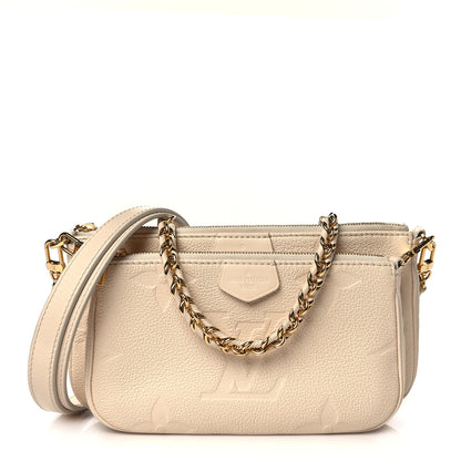 Louis Vuitton Empreinte Monogram Giant Multi Pochette Accessories Cream 1 of 9
