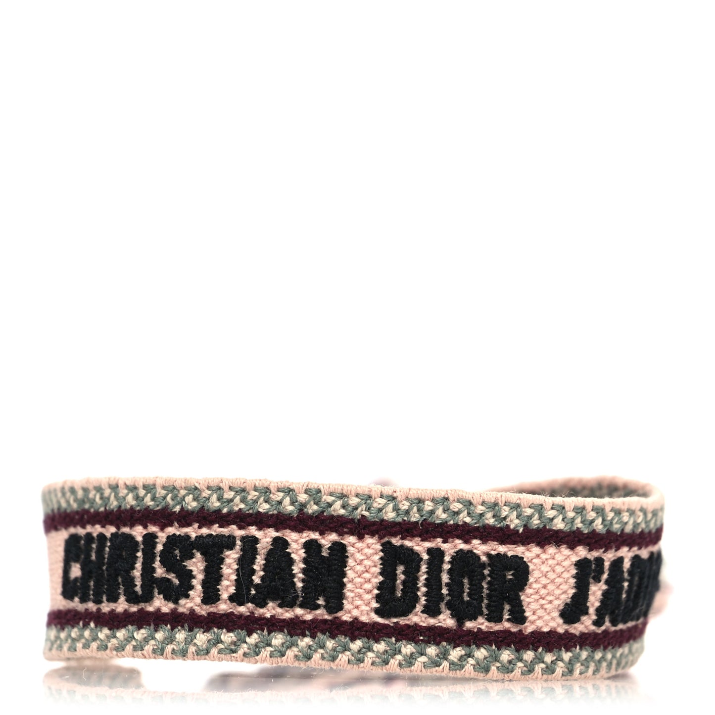 Woven Cotton J'Adior Friendship Bracelet Pink