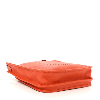 Hermes Taurillon Clemence Evelyne III PM Orange Poppy 4 of 12