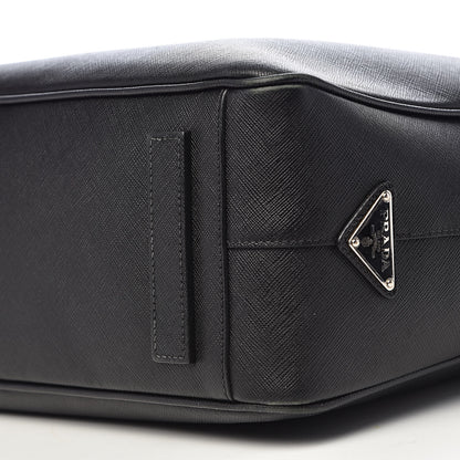 Prada Saffiano Travel Briefcase Black 15 of 19