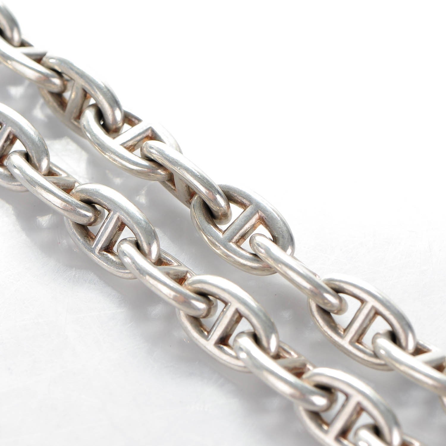 Hermes Sterling Silver Chaine D'Ancre Necklace PM 6 of 6
