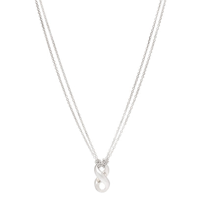 Tiffany Sterling Silver Figure 8 Pendant Necklace 1 of 7