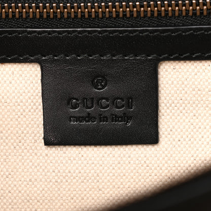 Gucci Knight Calfskin Malaga Kid Heart Medium GG Marmont Chain Handle Bag Black Hibiscus Red Multicolor 7 of 14