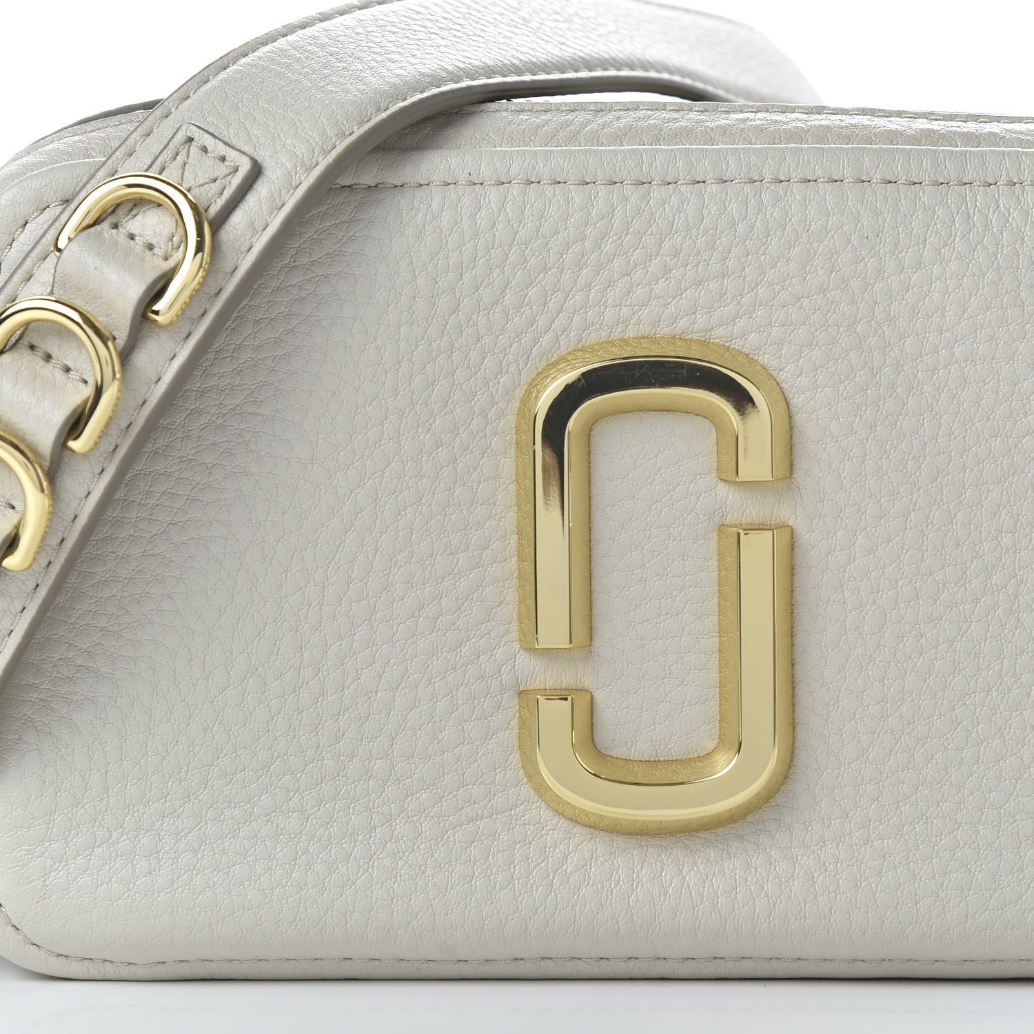 Marc Jacobs Supple Natural Grain Calfskin The Softshot 21 Cream 9 of 9