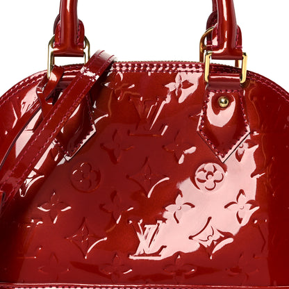 Louis Vuitton Vernis Alma BB Cherry 8 of 10