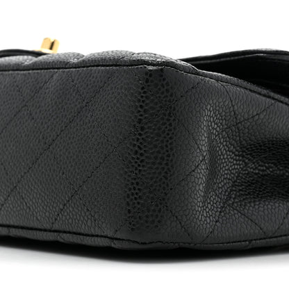 Chanel Caviar Quilted Medium Double Flap Black 9 of 11