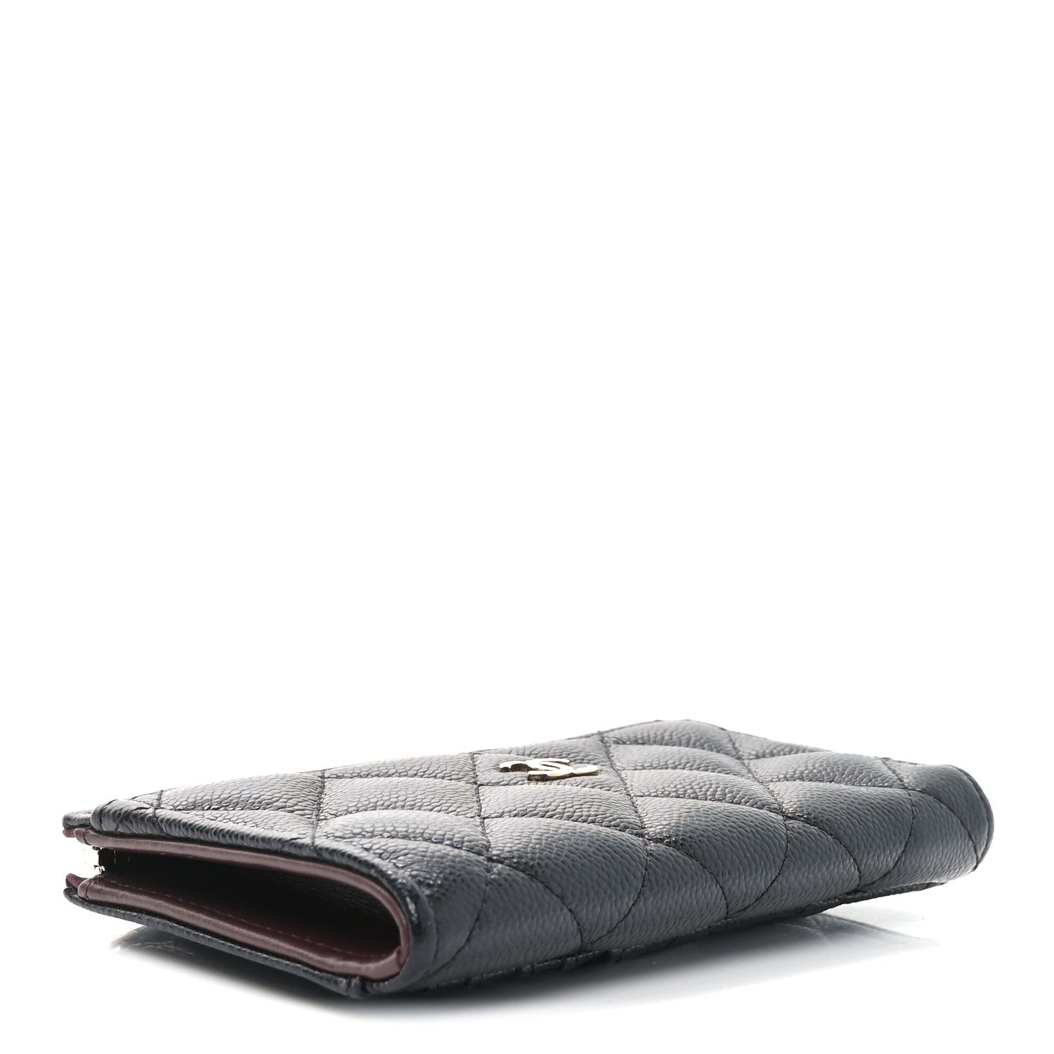 Chanel Caviar Quilted CC Zip Around Card Holder Black 4 of 8