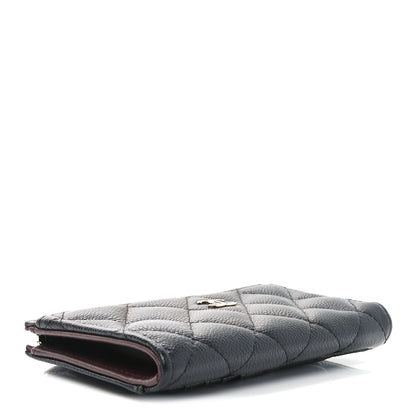 Chanel Caviar Quilted CC Zip Around Card Holder Black 4 of 8