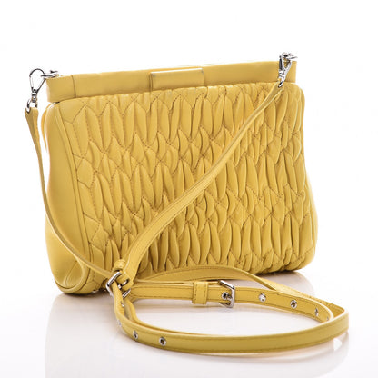Miu Miu Nappa Matelasse Crystal Crossbody Sole 3 of 6