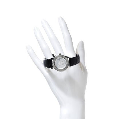 Christian Dior Stainless Steel Alligator Diamond Pave Bezel Mother of Pearl 29mm Christal Quartz Watch 2 of 8