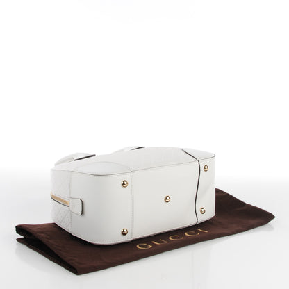Gucci Bright Diamante Calfskin Small Top Handle Bag White 4 of 7