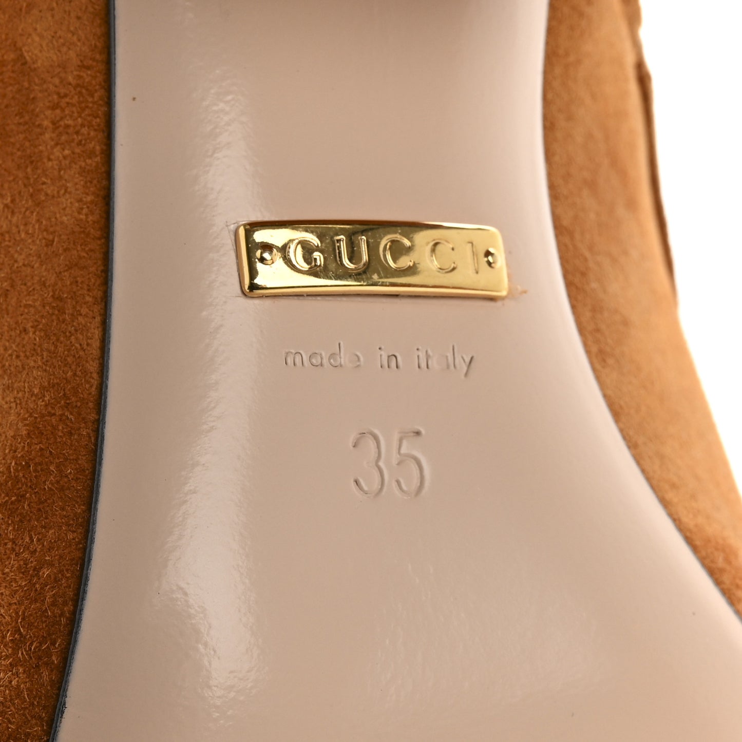 Suede Cachemire Blondie 55mm Ankle Boots 35 Blondie Cognac