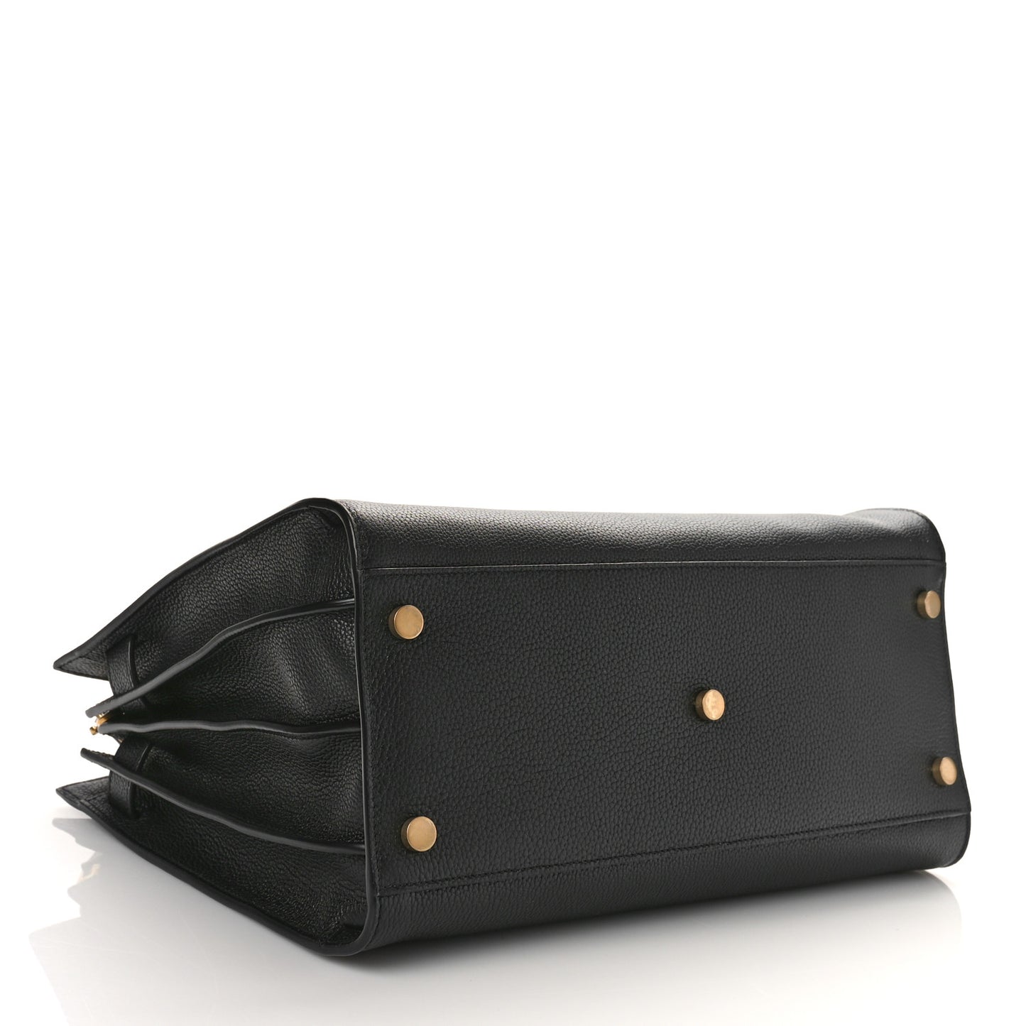 Grained Calfskin Small Supple Sac De Jour Black