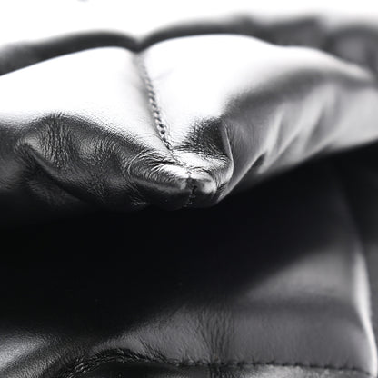 Balenciaga Nappa Calfskin Quilted Touch B Puffy Clutch Black 6 of 18