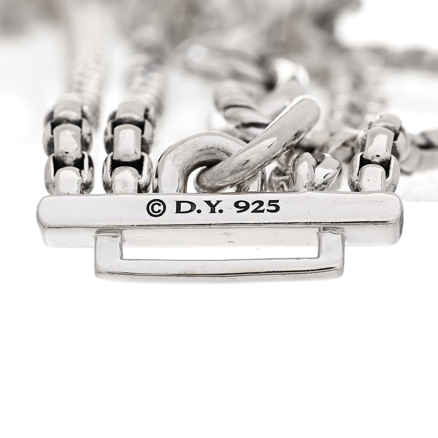 Sterling Silver Multi Row Chain Bracelet