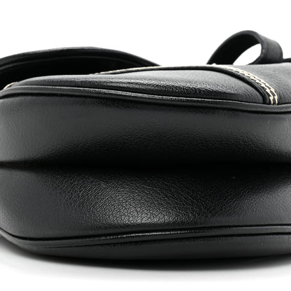 Christian Dior Shiny Goatskin Saddle Bag Black 9 of 9