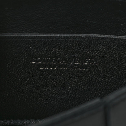 Bottega Veneta Lambskin Maxi Intrecciato Extra Mini Cassette Crossbody Bag Black 6 of 9