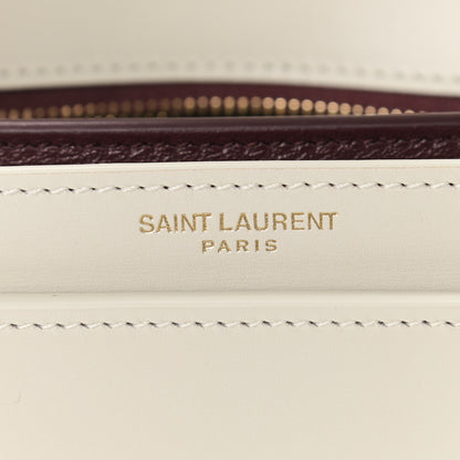 Saint Laurent Smooth Calfskin Monogram Cassandra Clasp Bag Crema Soft 7 of 13
