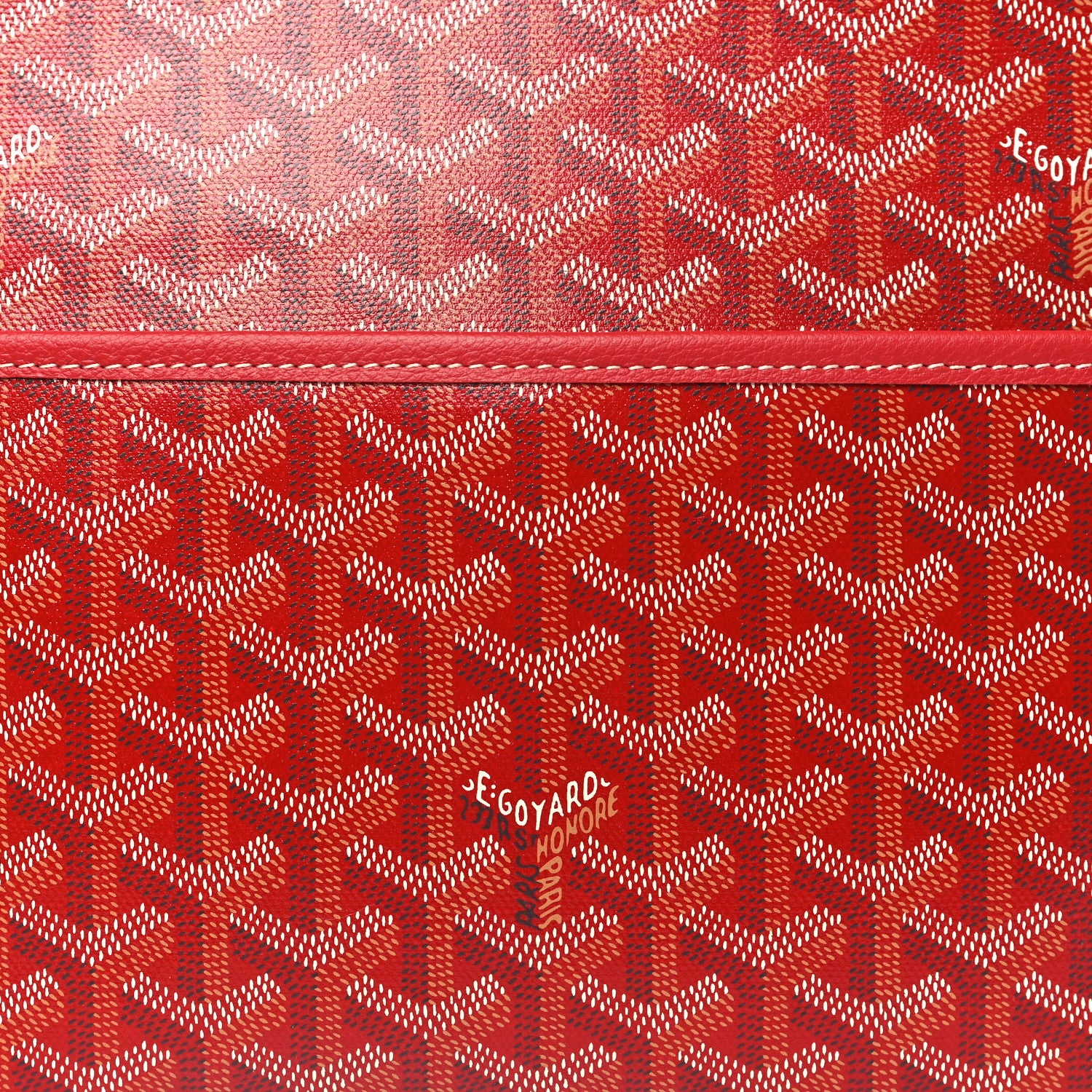 Goyard Goyardine Jouvence GM Toiletry Pouch Red 7 of 7
