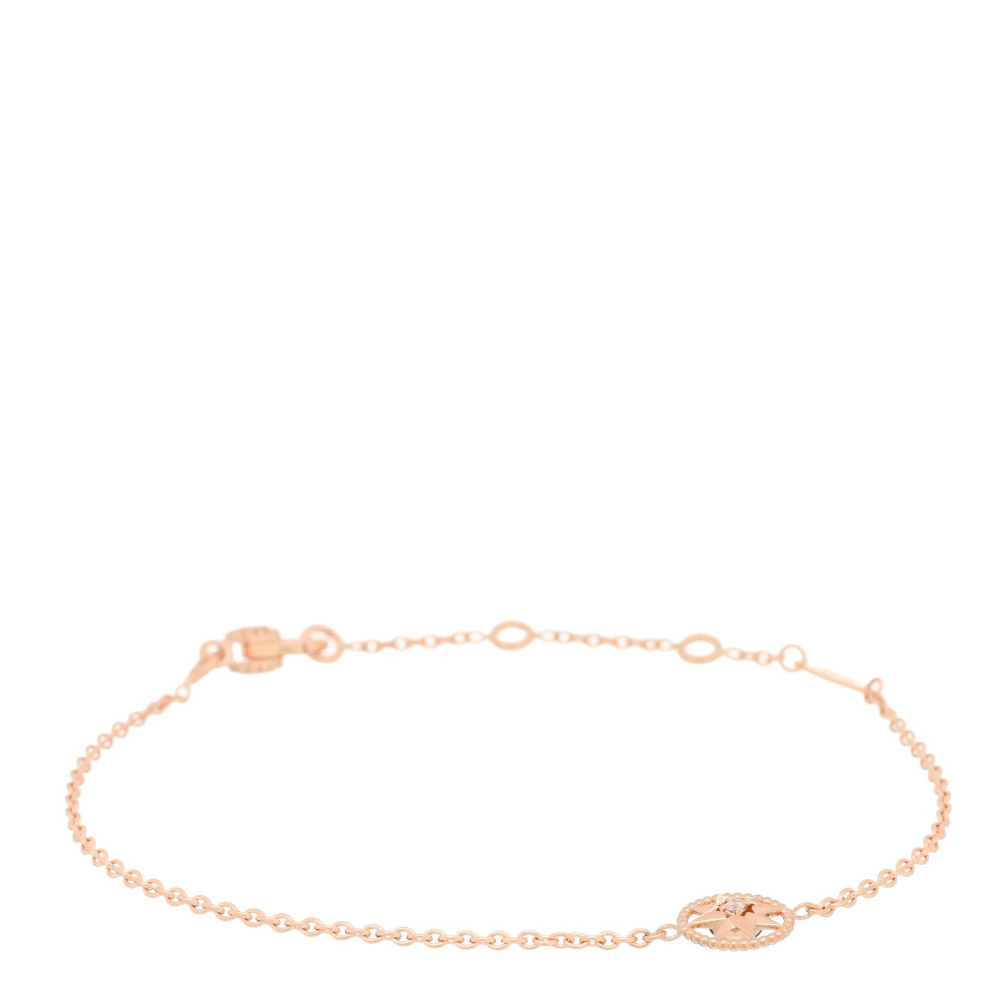 18K Rose Gold Diamond Rose Des Vents Bracelet