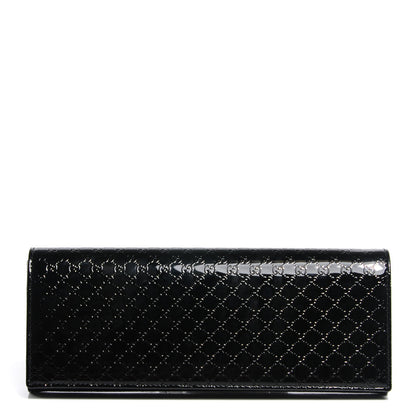 Gucci Patent Microguccissima Small Broadway Clutch Black 1 of 7