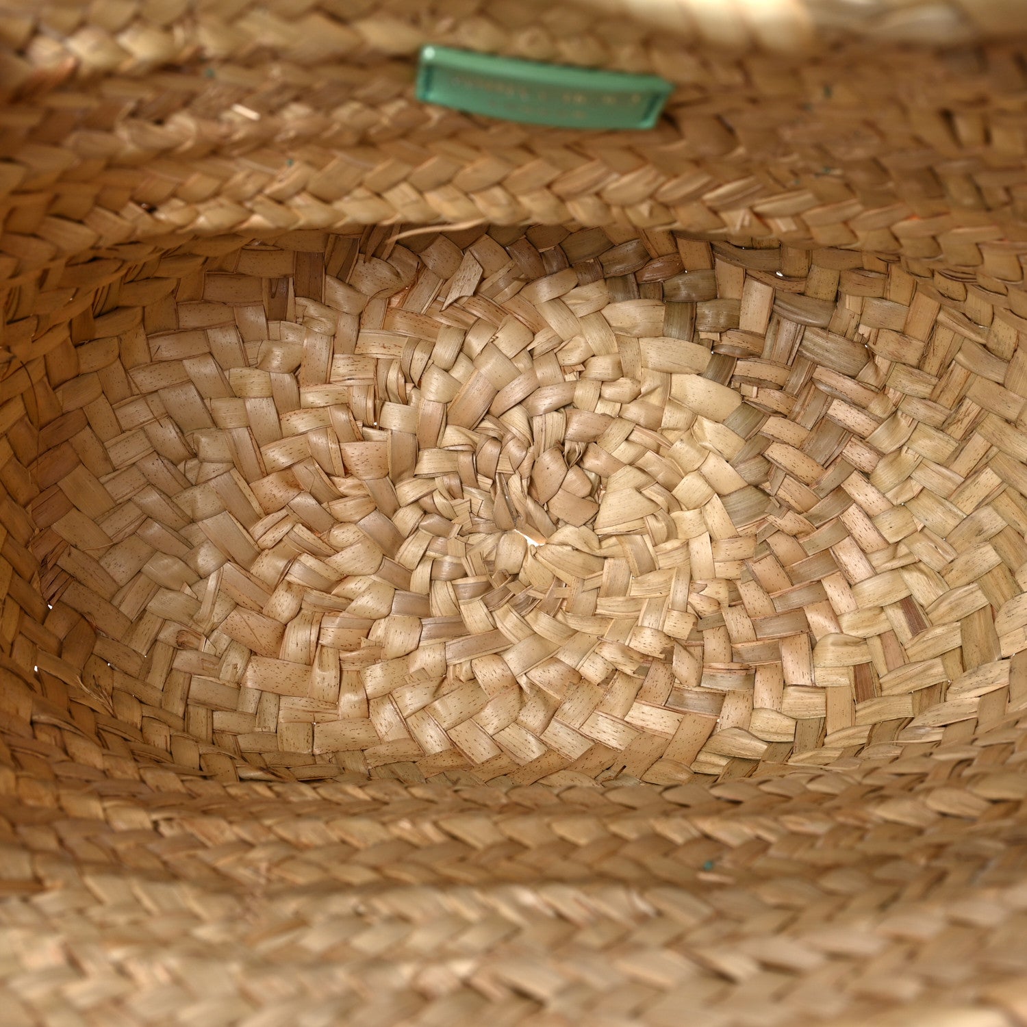 Jimmy Choo Raffia Small Macy Tote Natural Mint 5 of 9