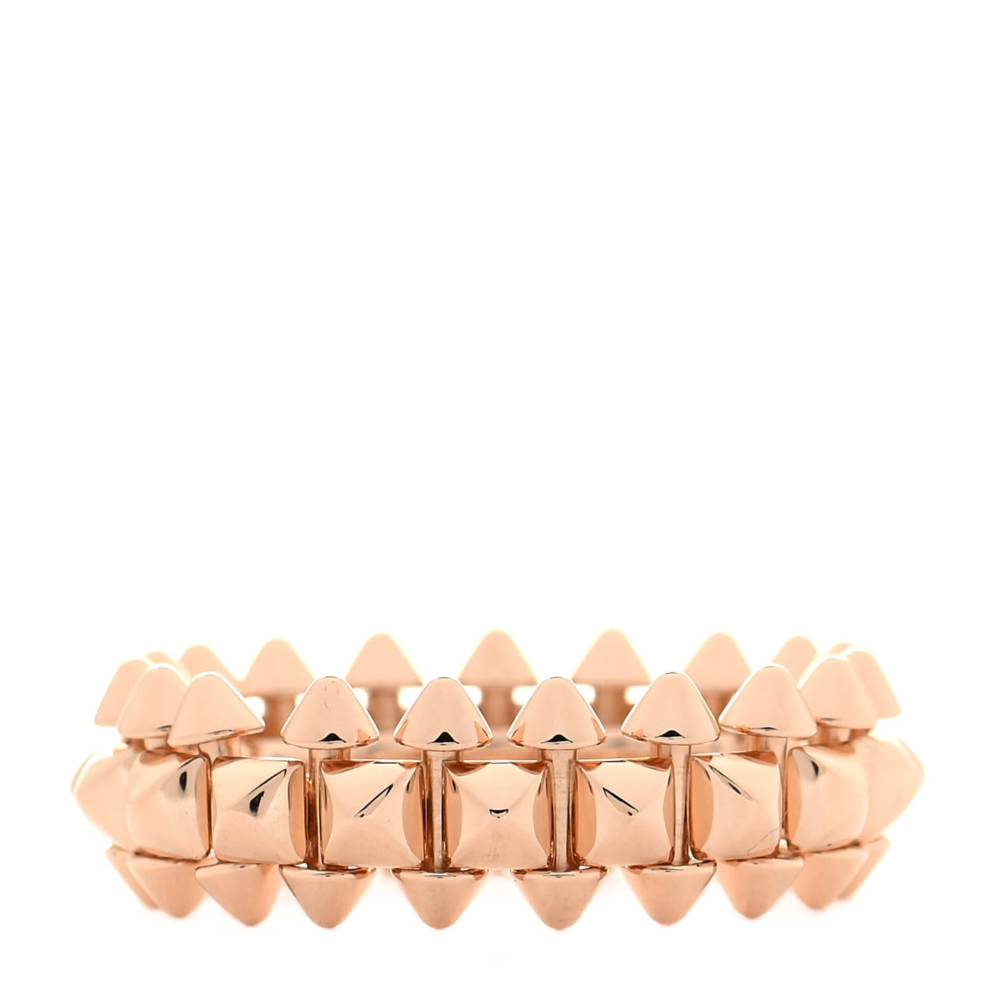 18K Pink Gold MM Clash De Cartier Ring 59 8.75